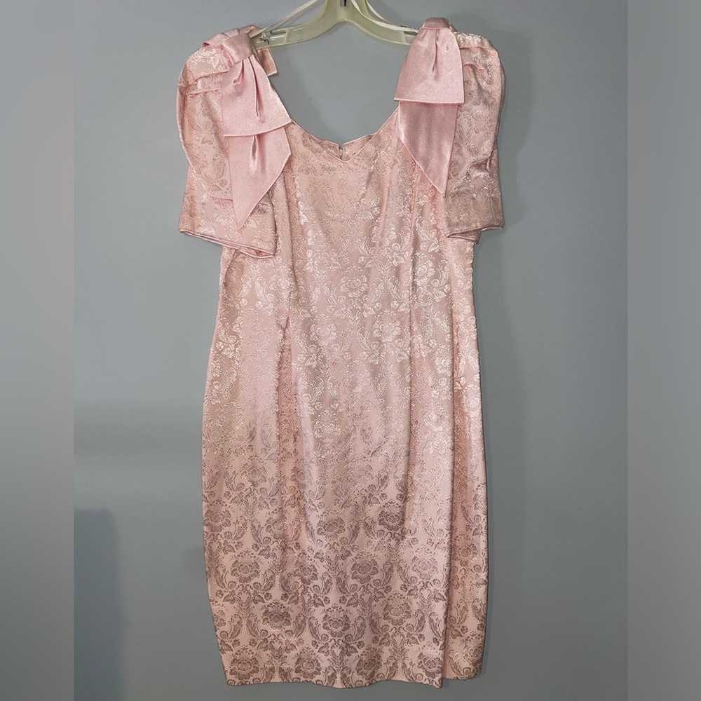 🌸Vintage Filigree Elegant Pink Floral Dress